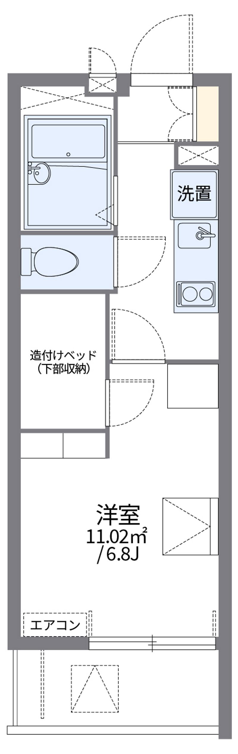 レオパレスクリフ柳都 間取図