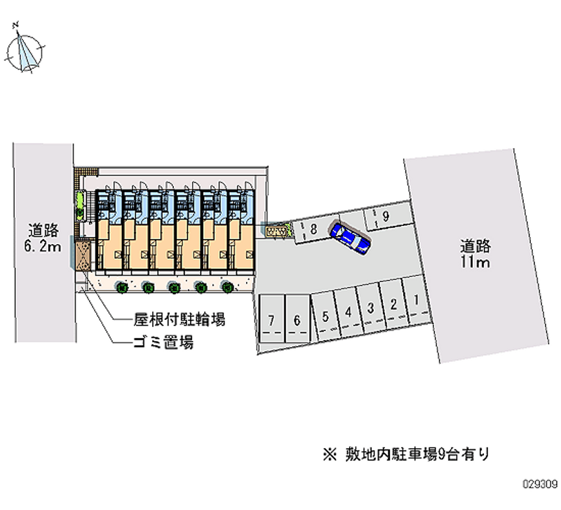 レオパレスＡＫＡＲＩ 月極駐車場