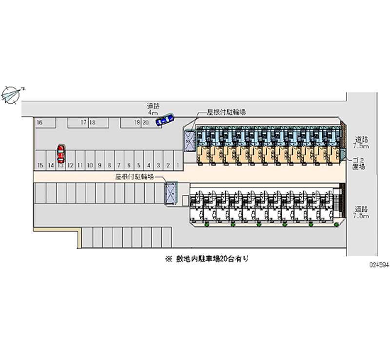 24594 bãi đậu xe hàng tháng