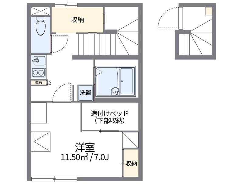 レオパレスＨＡＰＰＩＮＥＳＳ 間取図