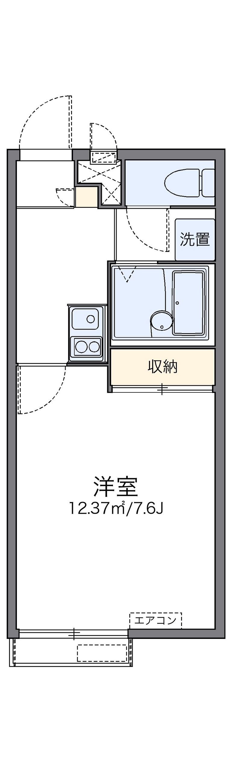 レオパレスアメイシャ 間取図