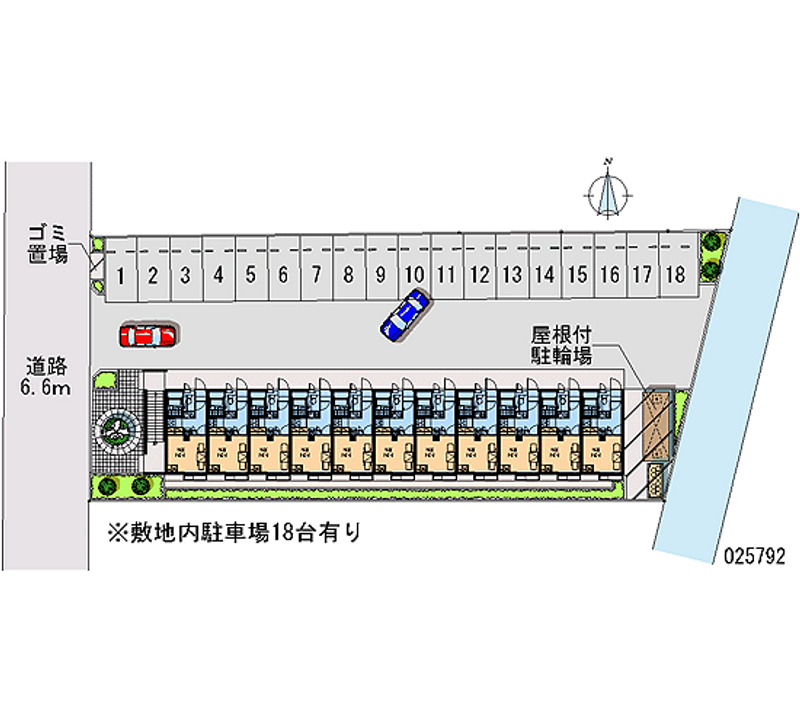 レオパレスサンセール 月極駐車場