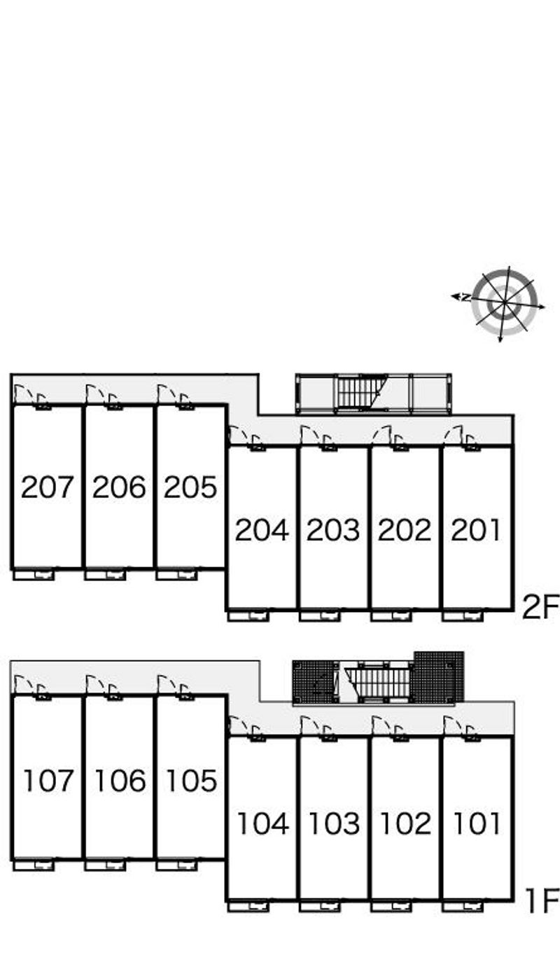 レオパレス幸良Ⅱ 間取配置図