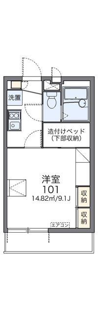レオパレスシャトレーンⅡ 間取り図