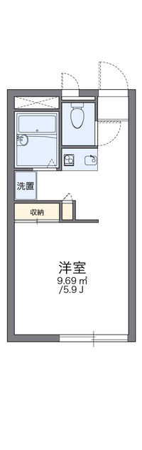 レオパレスリバーパーク 間取り図