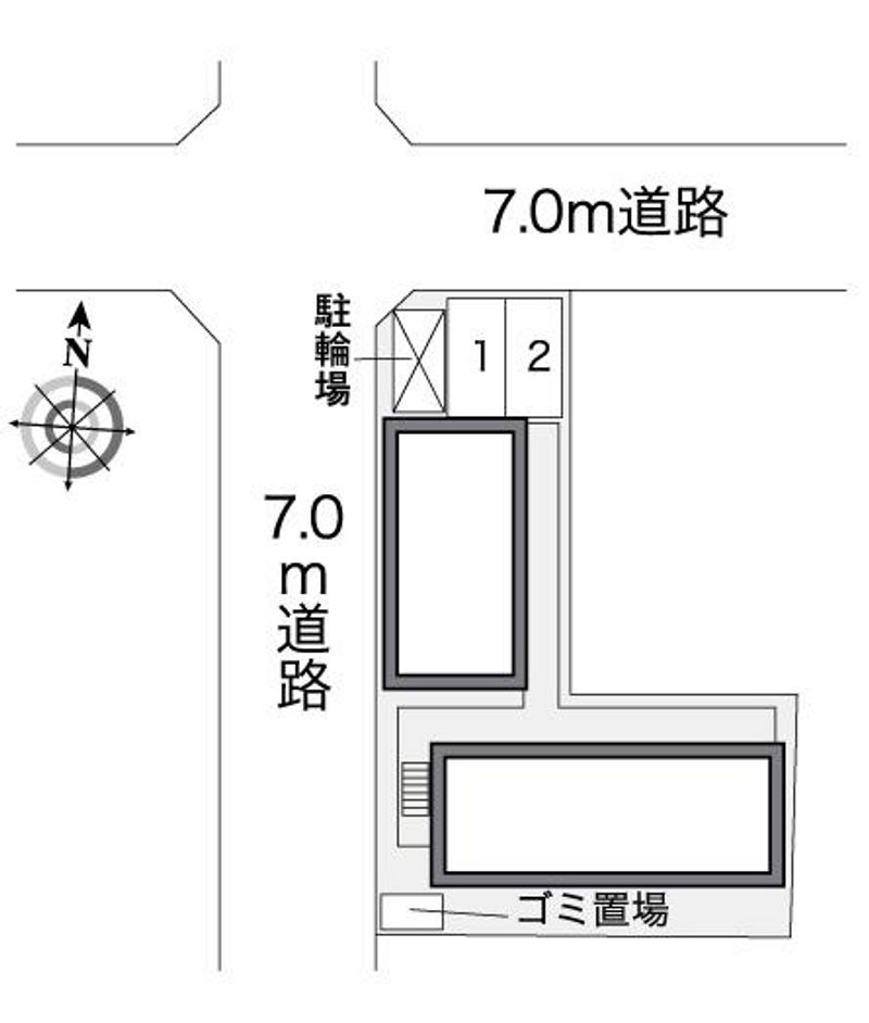 レオパレスＧＫ 配置図