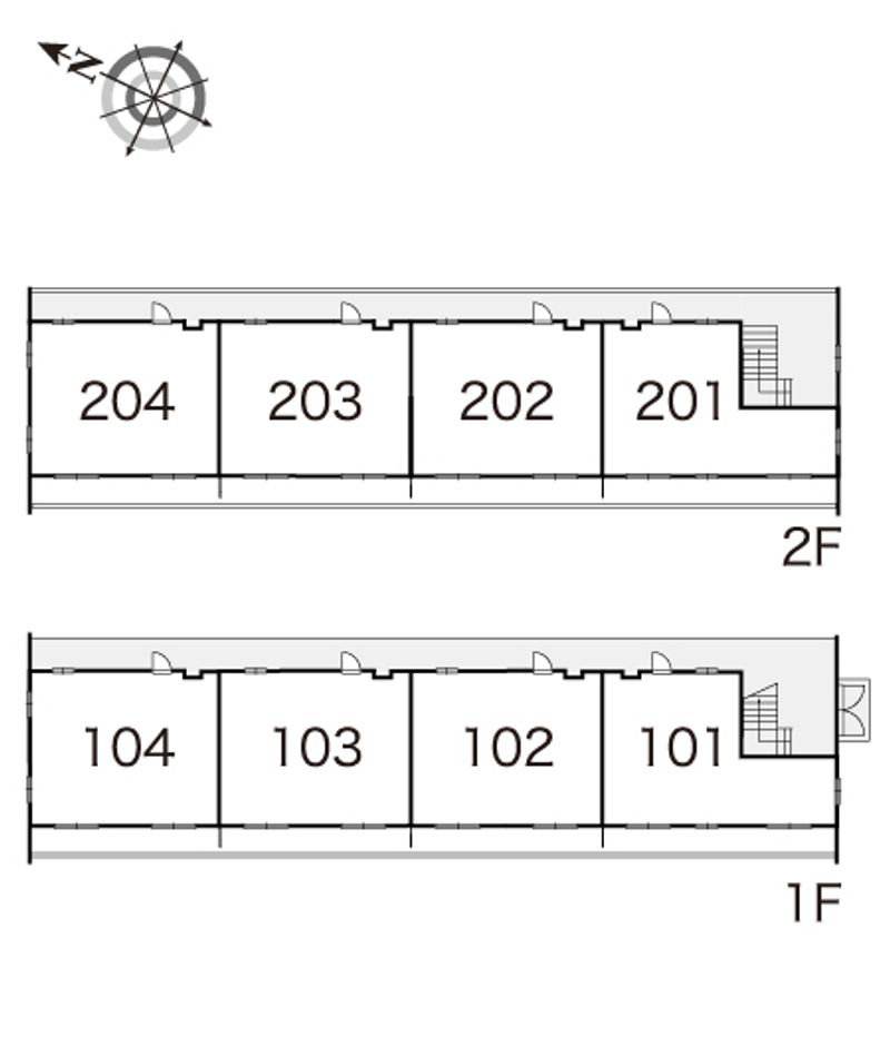 レオパレス翼Ⅳ 間取り配置図