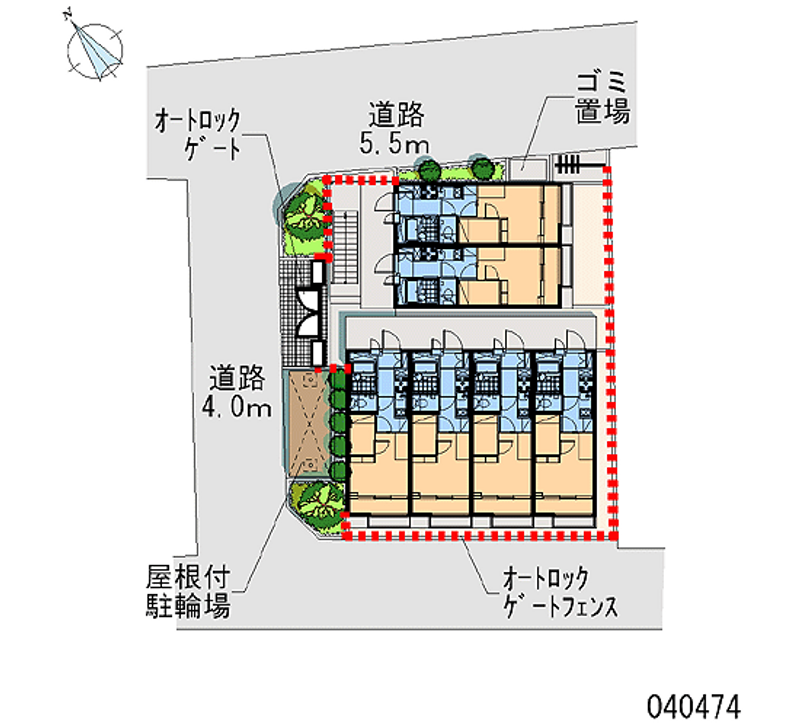 レオパレスアミティエ 区画図