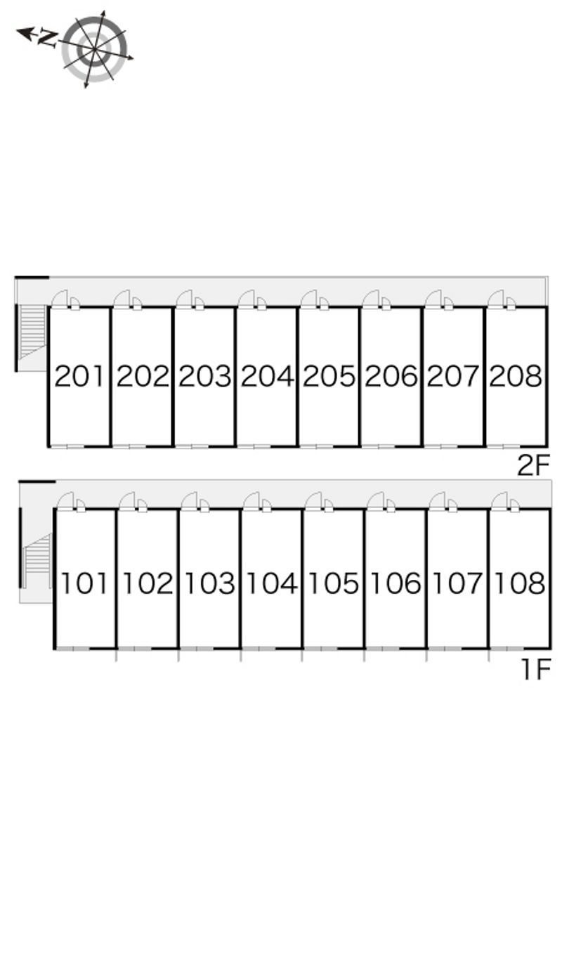 レオパレス城南 間取配置図