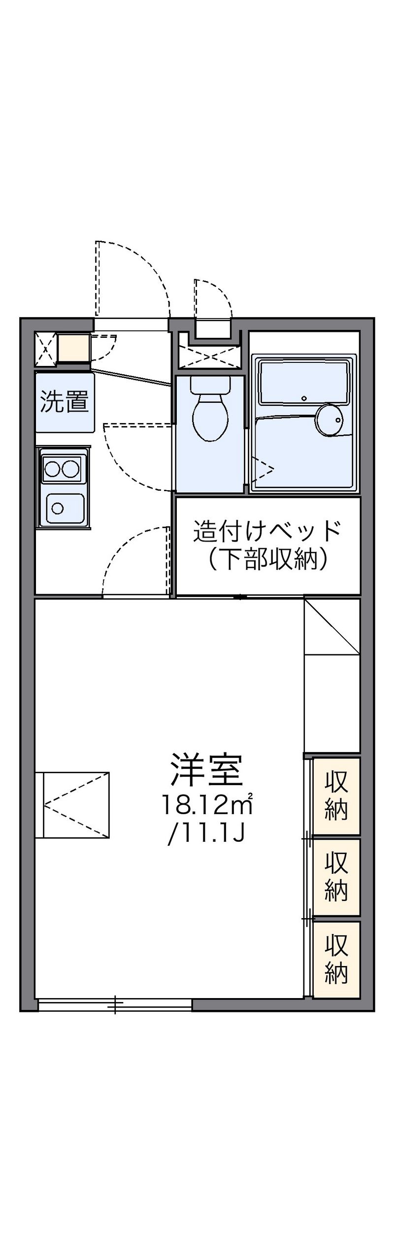 レオパレスＶＥＮＴＶＥＲＴ 間取図