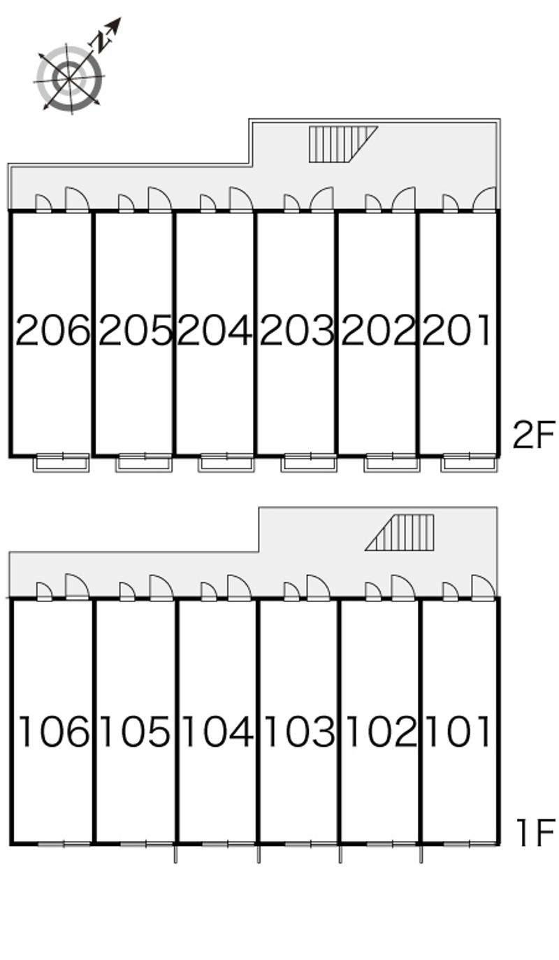 レオパレスパークヒルズ 間取配置図