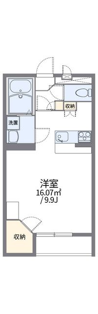 レオパレスクローバー 間取り図