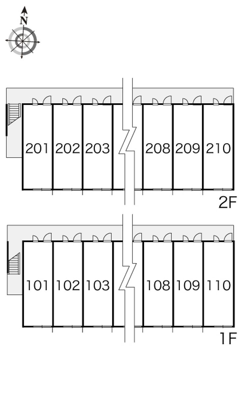レオパレス川端御池 間取り配置図