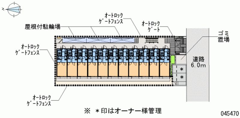 レオパレスプレステージ草加 区画図