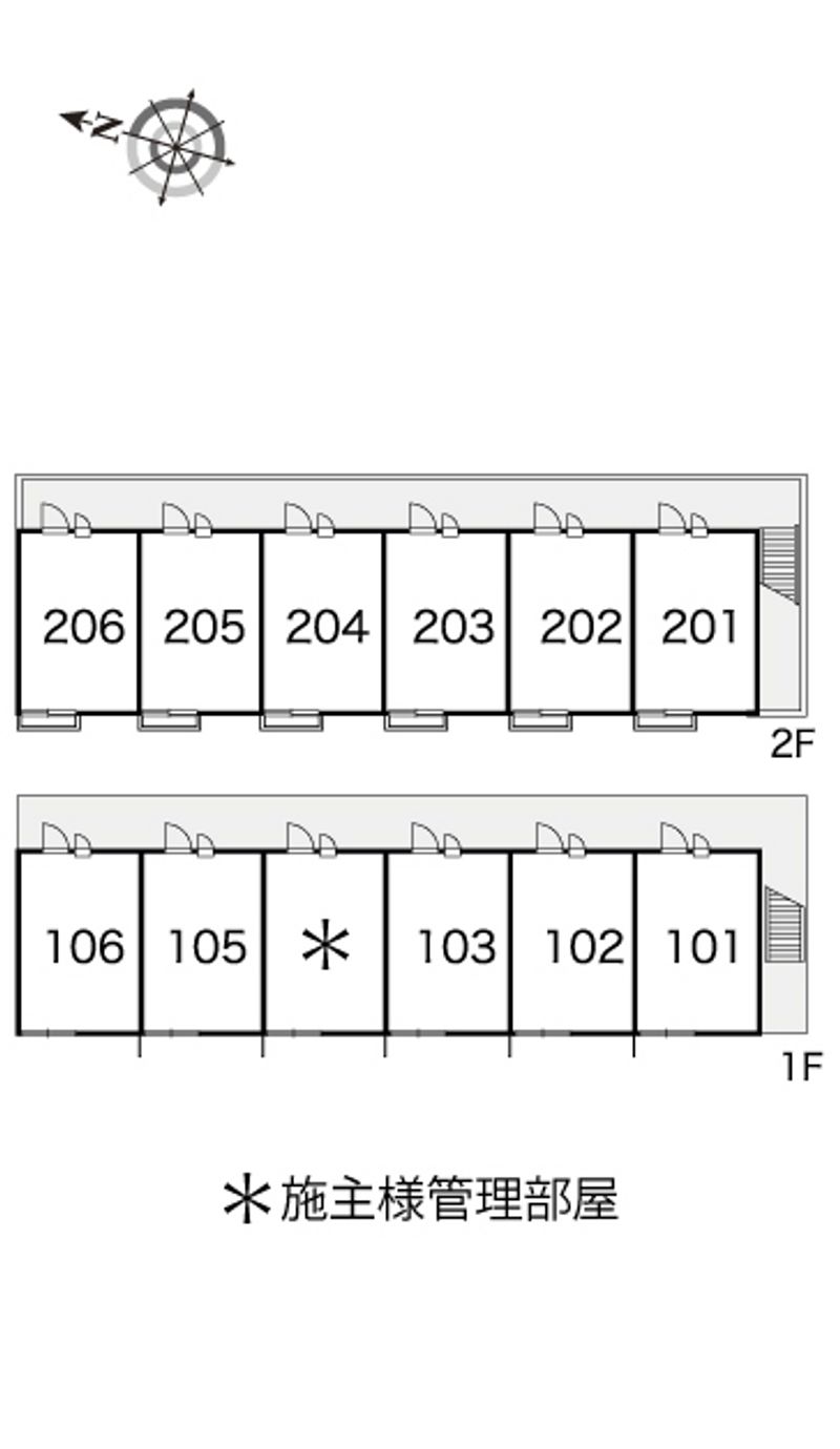 レオパレスヒルサイド 間取り配置図