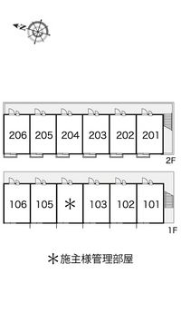 レオパレスヒルサイド 間取り配置図
