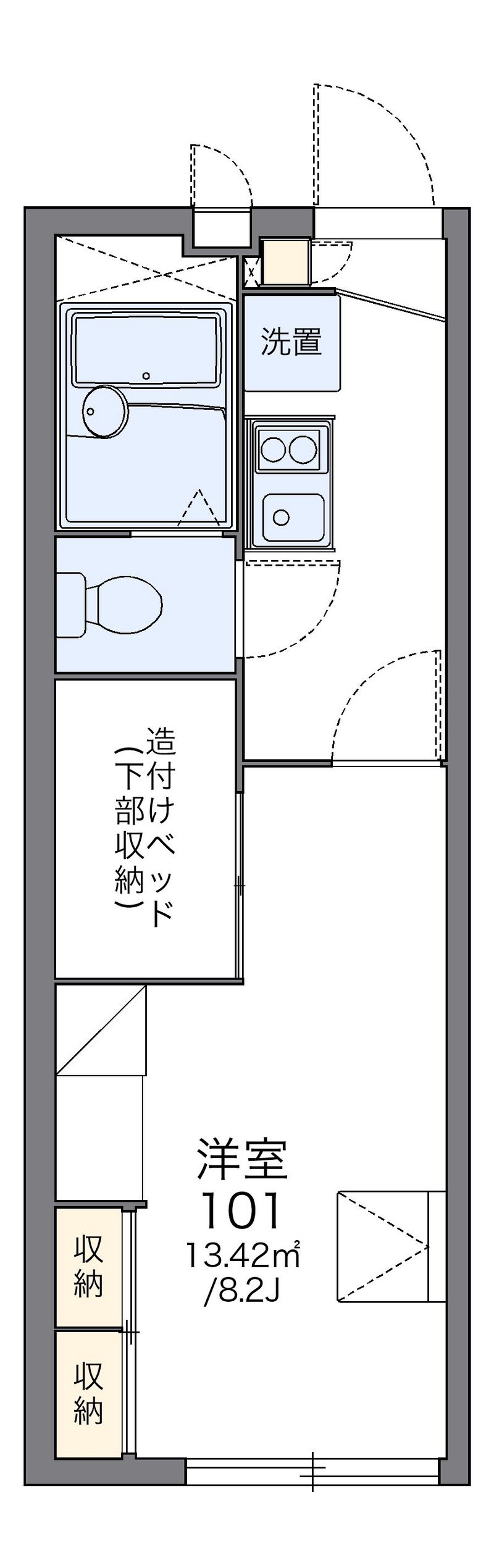 レオパレス住吉ヒルズ 間取図