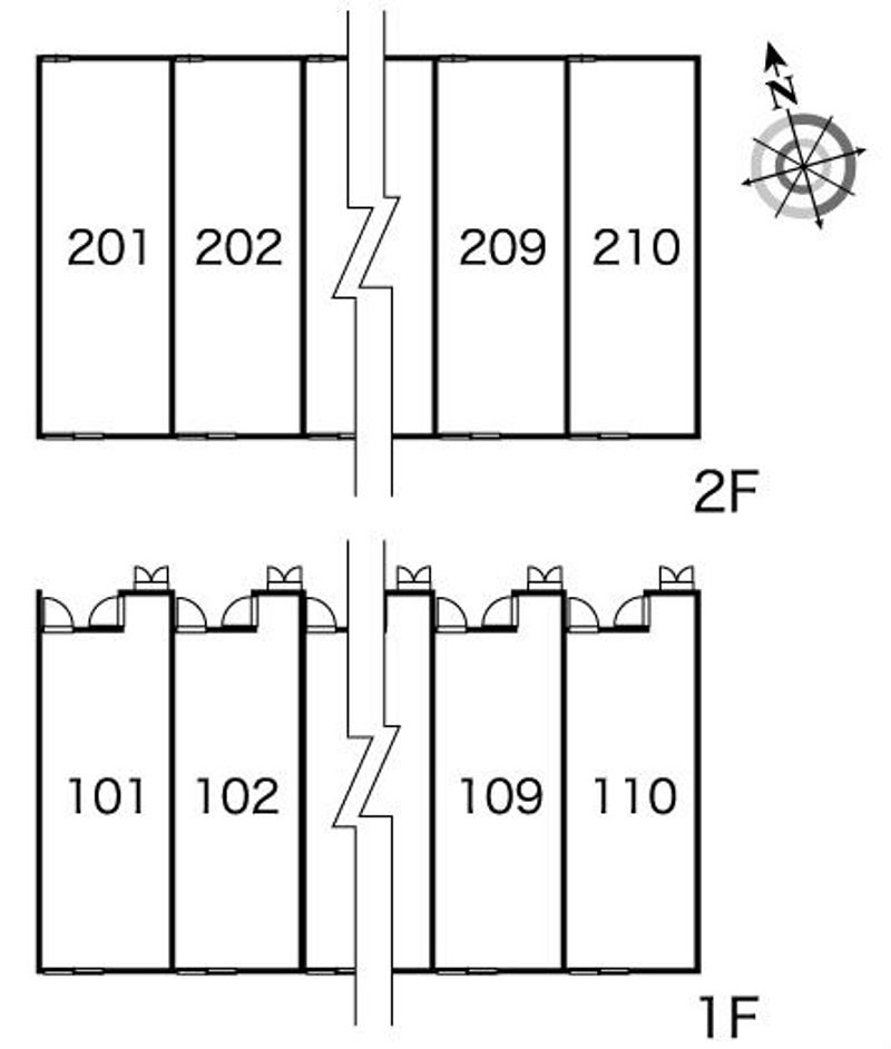 レオパレスグランフルールⅡ 間取配置図