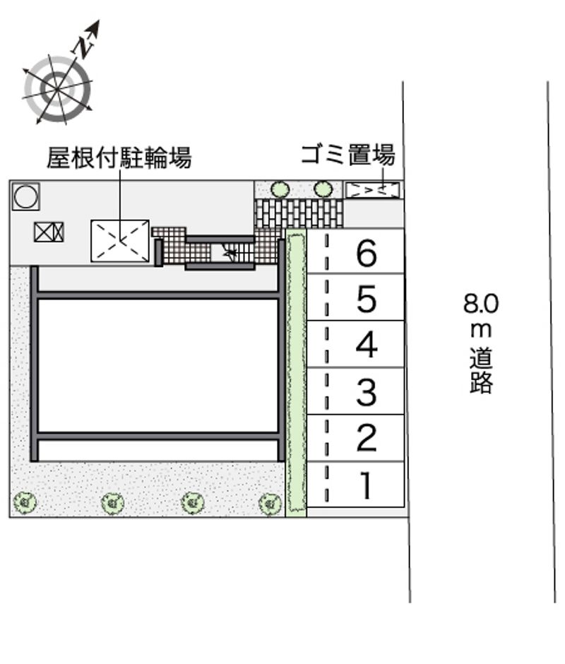 レオパレスイーストウィンド 駐車場
