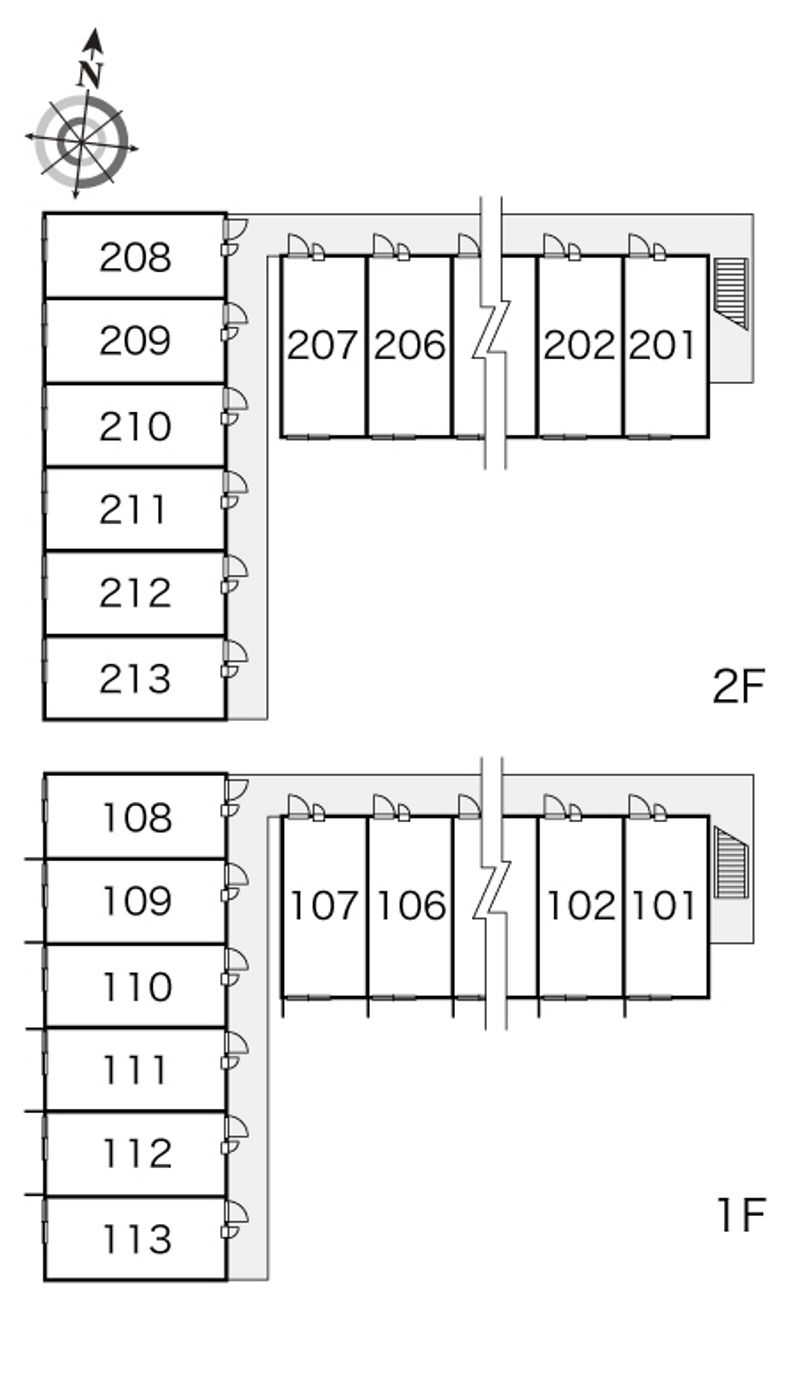 レオパレス寿 間取配置図
