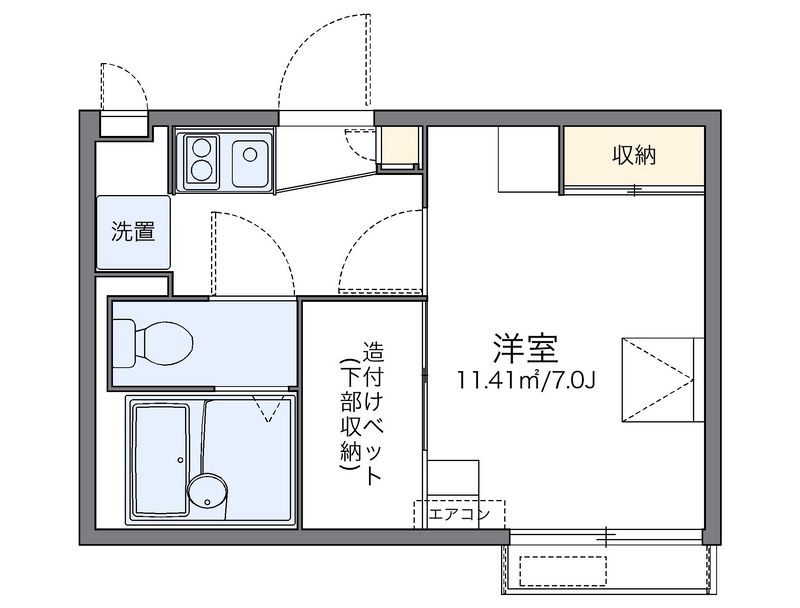 レオパレスリトル　ウイング 間取図