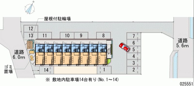 レオパレスミナレット寺町 月極駐車場