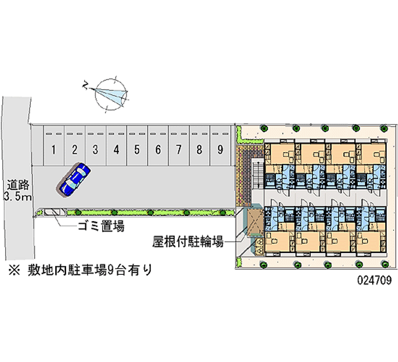 24709 Monthly parking lot