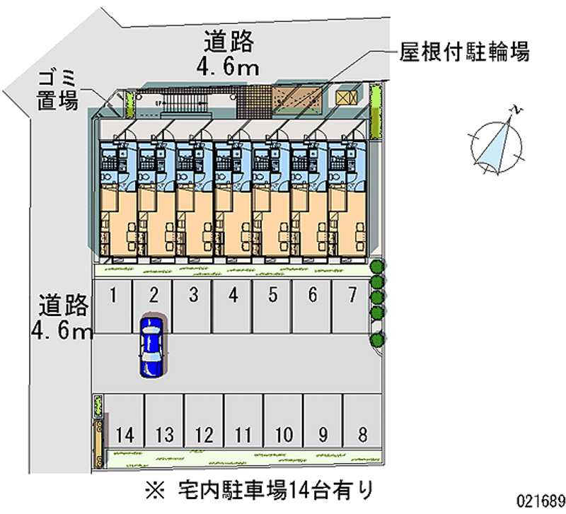 レオパレス高木 月極駐車場