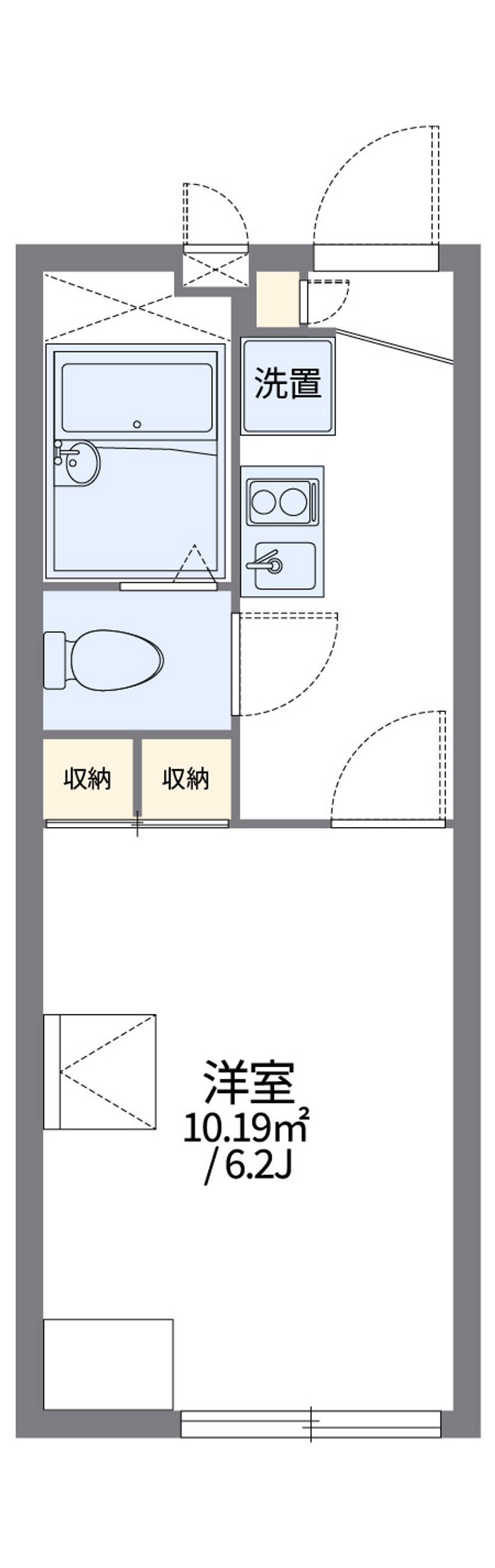 レオパレスタウンコート 間取図