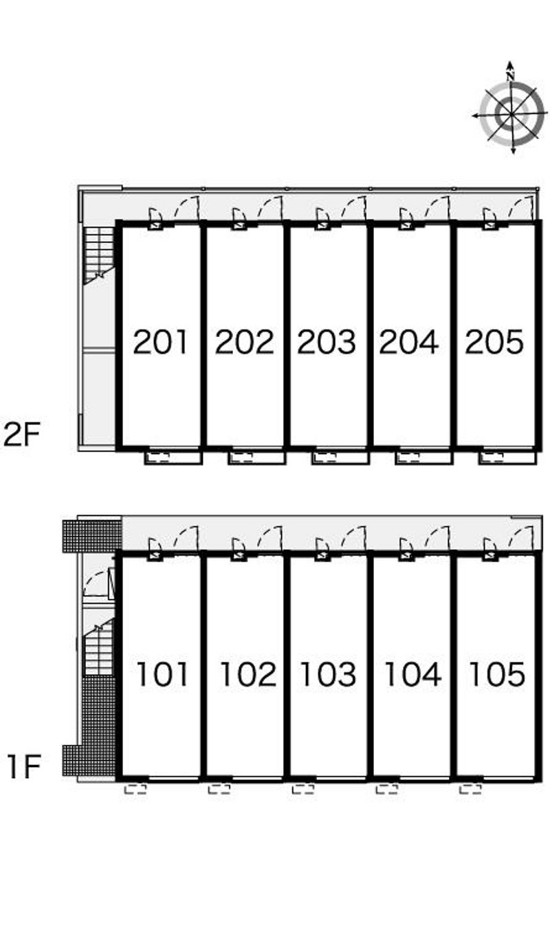 レオパレスメルシー新和Ⅱ 間取配置図