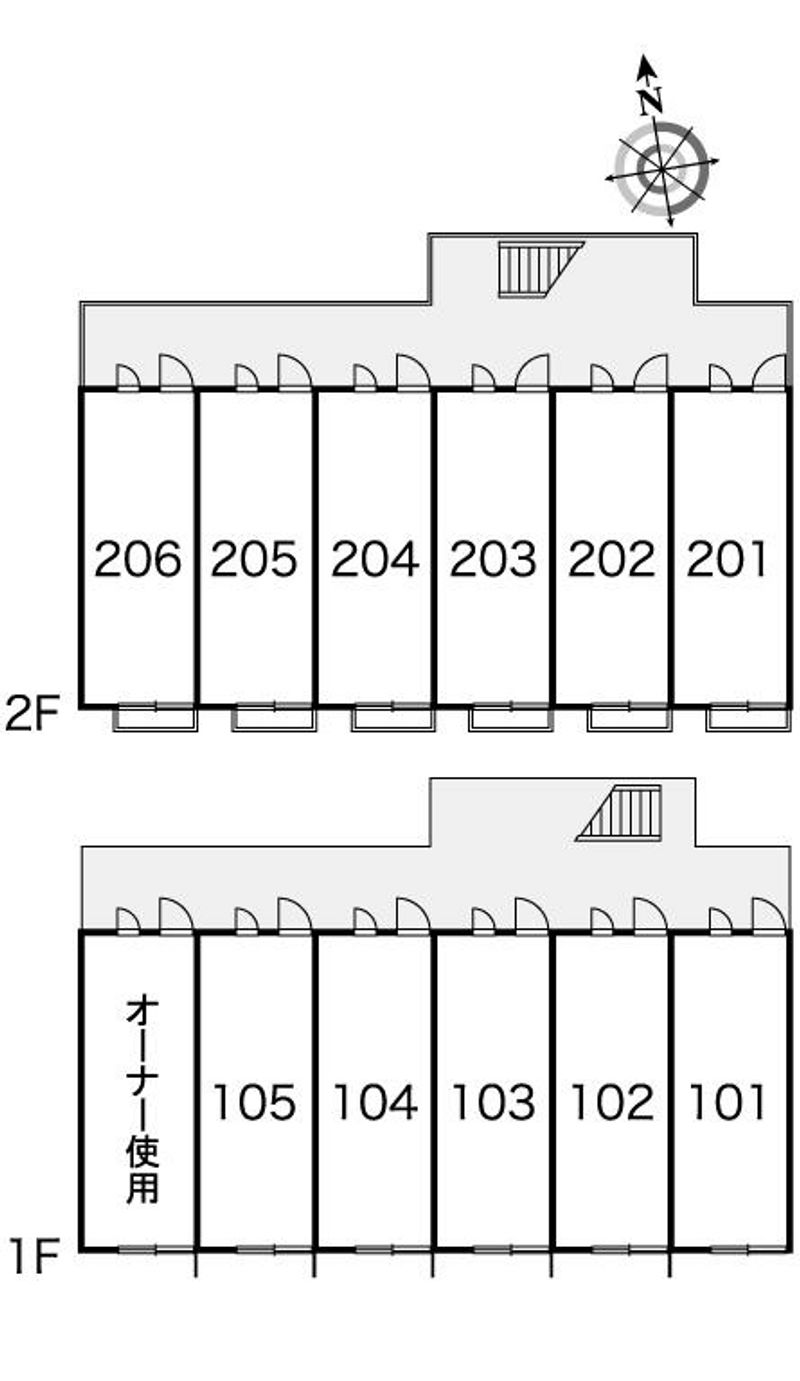 レオパレスエヌズハイツ 間取配置図