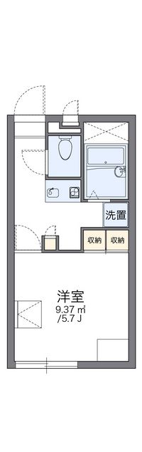 レオパレスＭｓフレーズ伍番館 間取り図