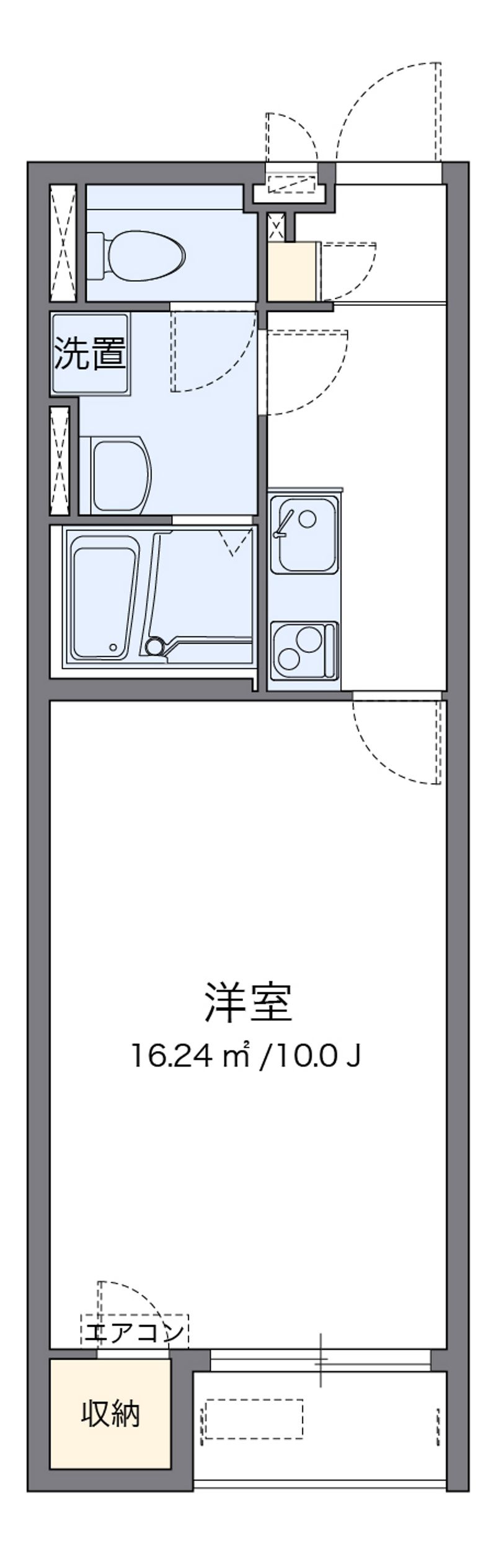 クレイノシャイン万倍 間取図
