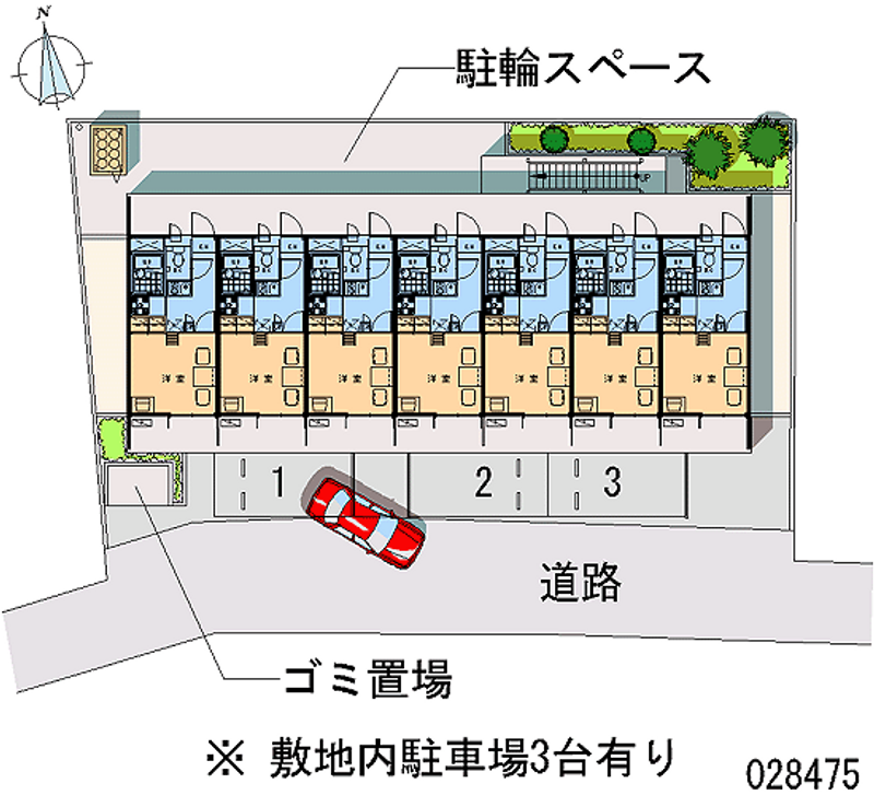 レオパレスエルザ１ 区画図