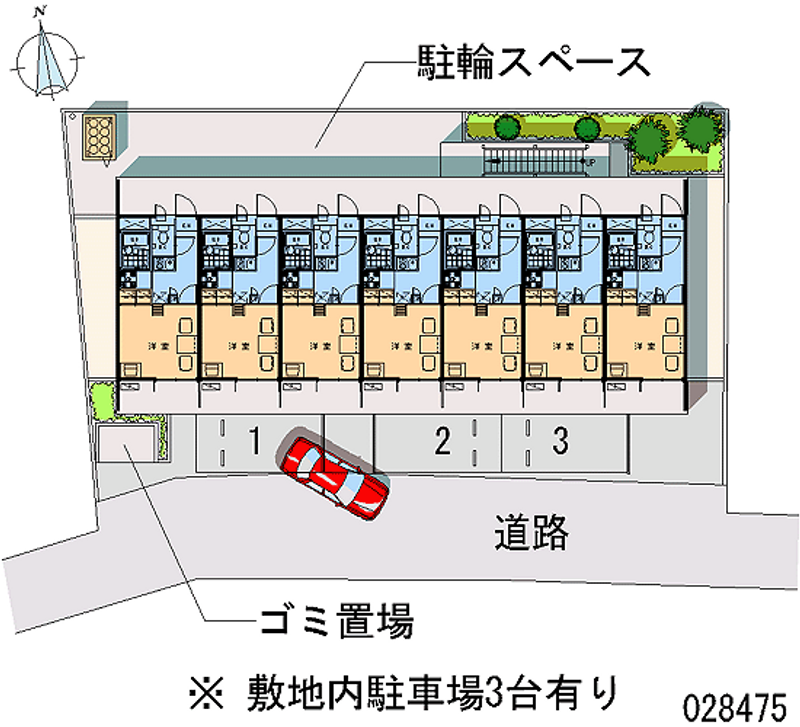 レオパレスエルザ１ 月極駐車場