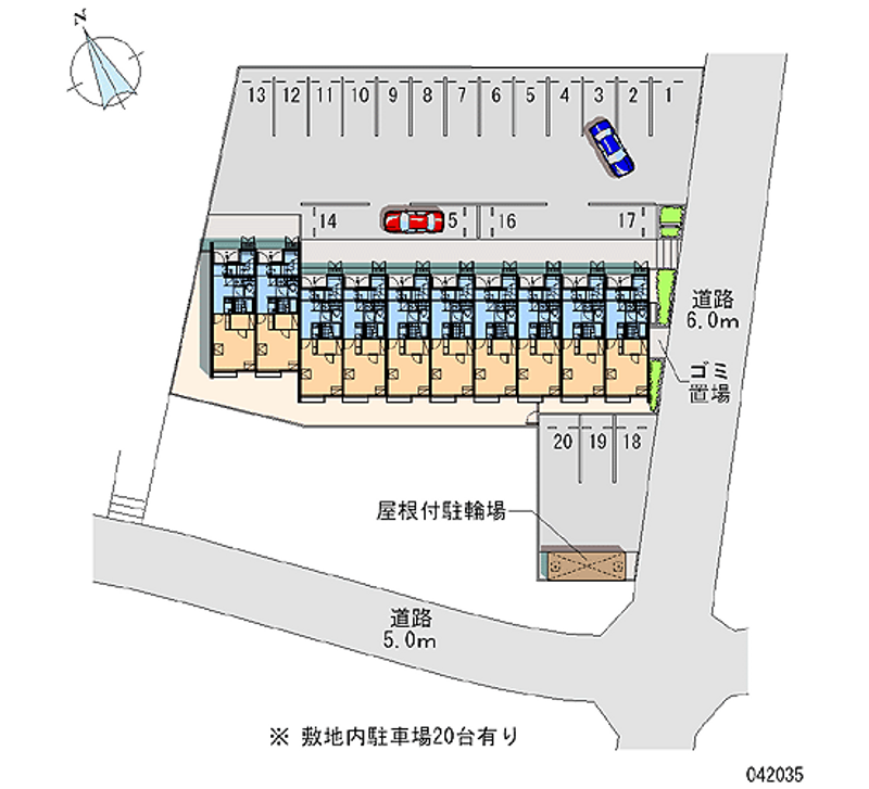 レオネクストソレイユＦ 月極駐車場