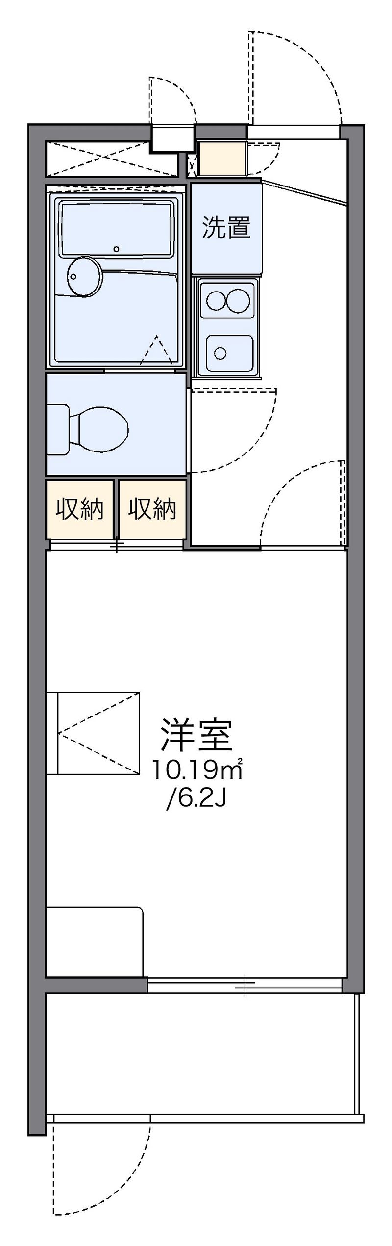 レオパレスＭ．Ｓ．ＭⅠ 間取り