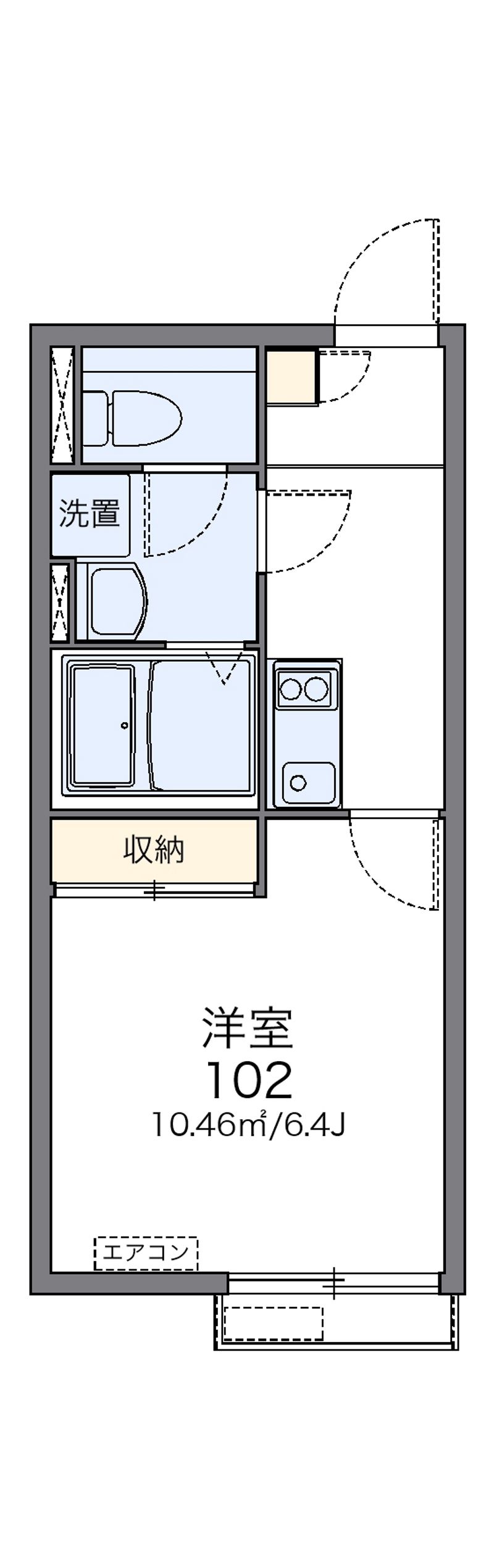 レオネクストあねらハイム 間取図