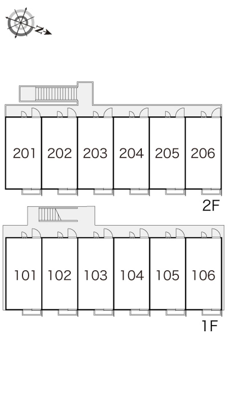レオパレスコニファー 間取り配置図