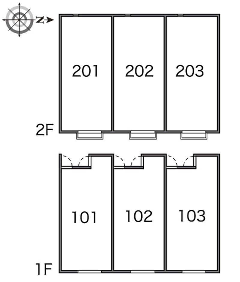 レオネクストオーサムⅡ 間取配置図
