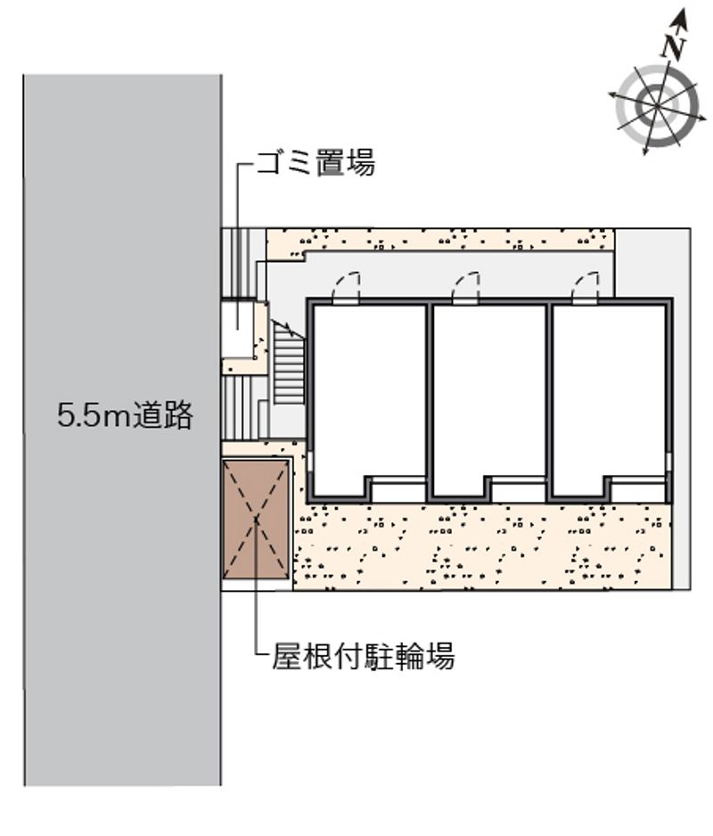 レオネクストハイツ　ヤシマ 配置図