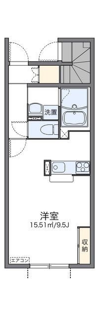 レオネクストフラワーベルＴ 間取り図