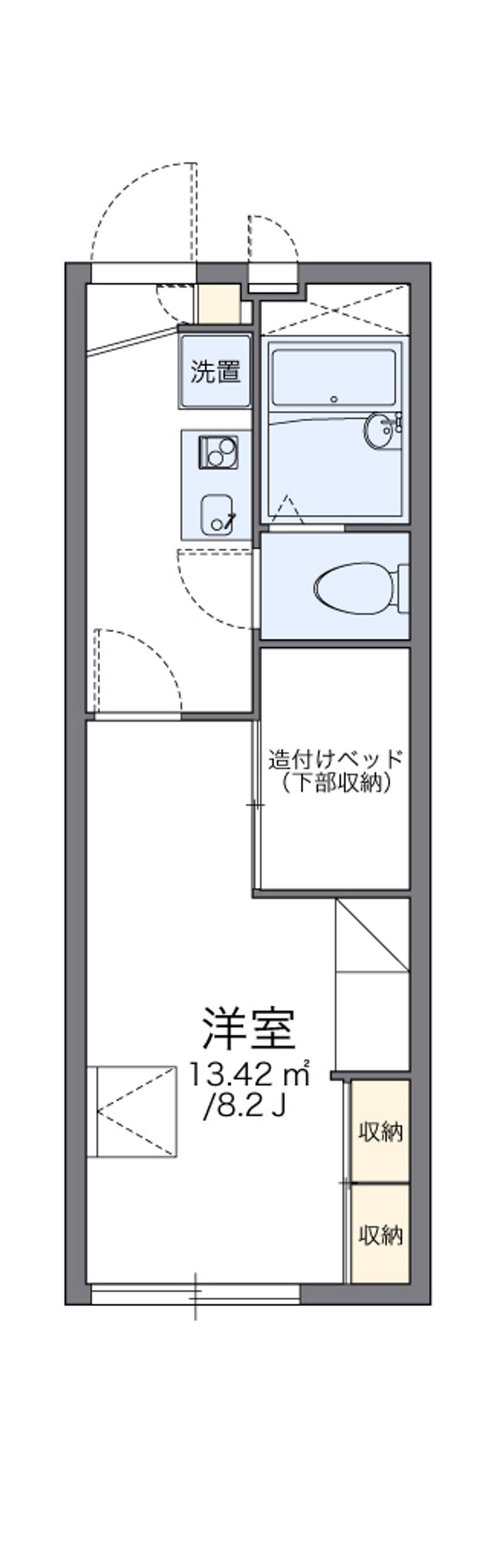 レオパレスレリア 間取図