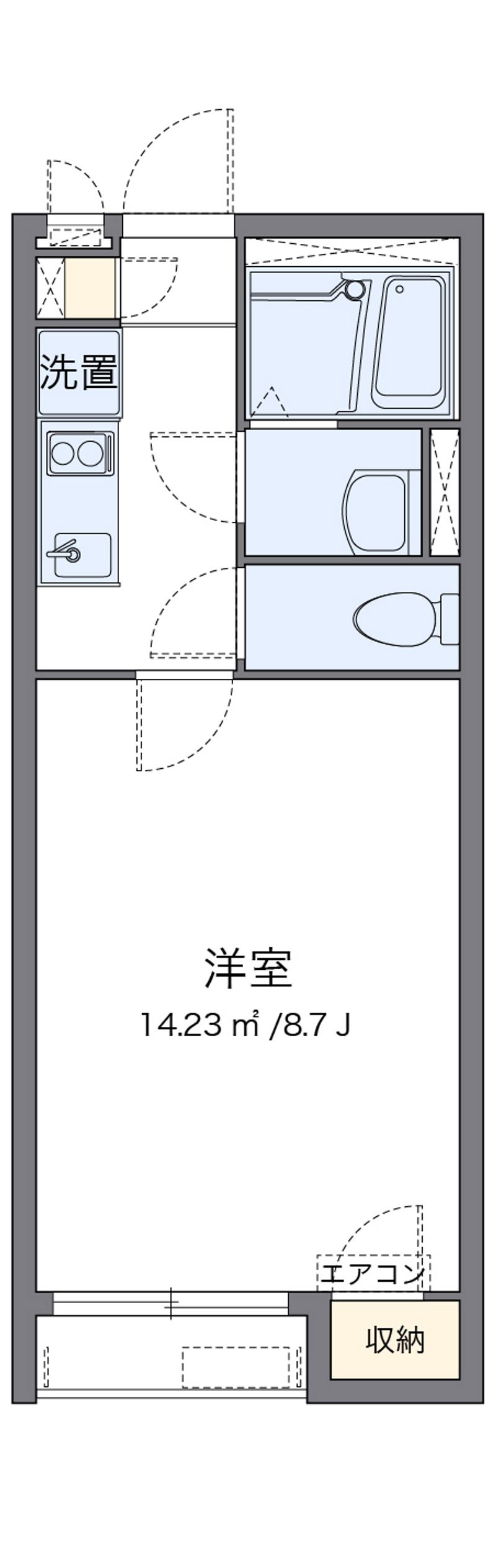 クレイノ郁 間取図
