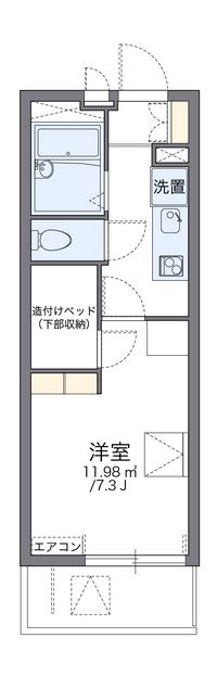 レオパレスクイーンハイツ小山 間取り図