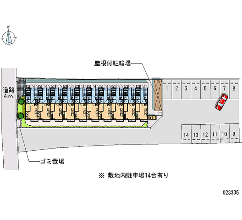 23335 Monthly parking lot