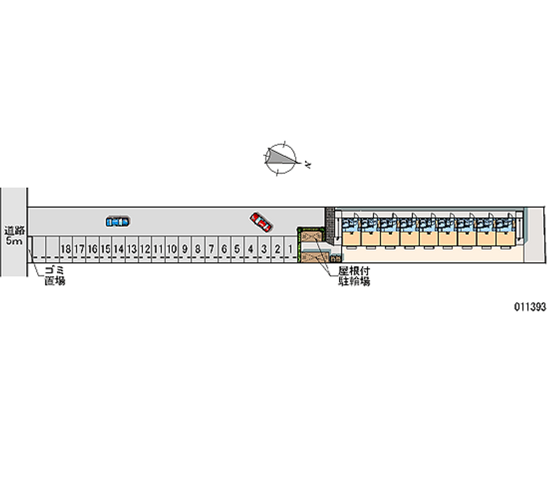 11393 Monthly parking lot