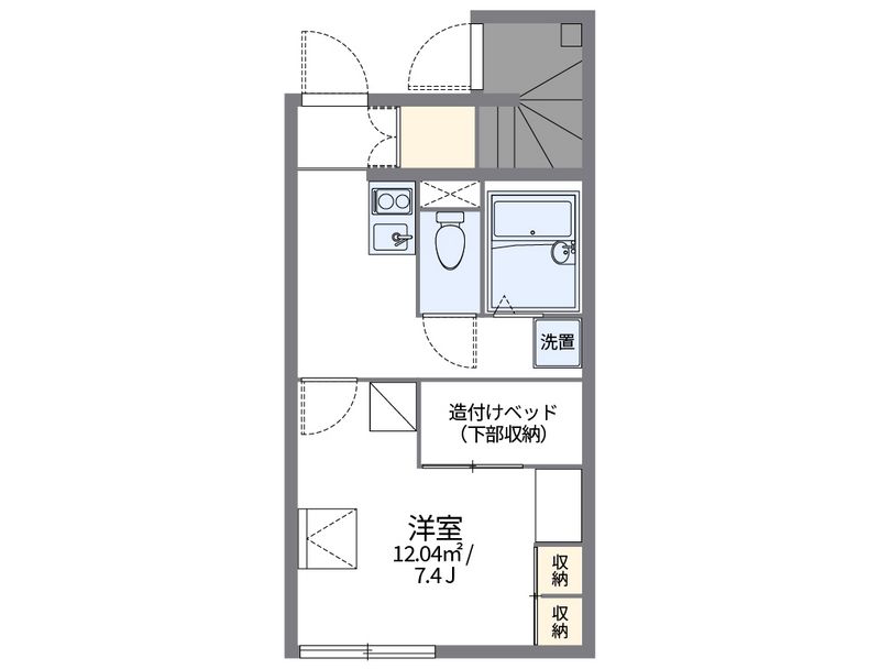 レオパレスセンターウエストⅠ 間取り