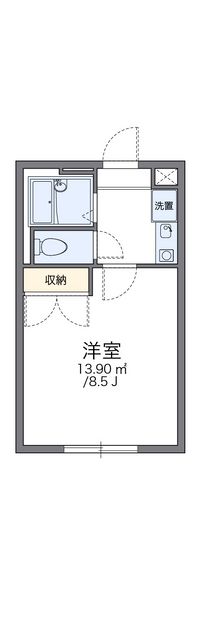 レオパレス東草津 間取り図