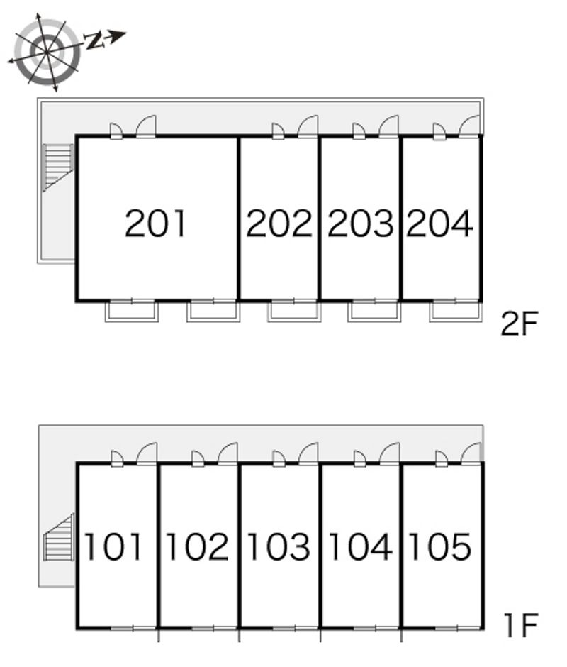 レオパレス入船 間取配置図